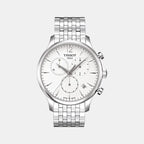 Tissot Round White Chronograph watch