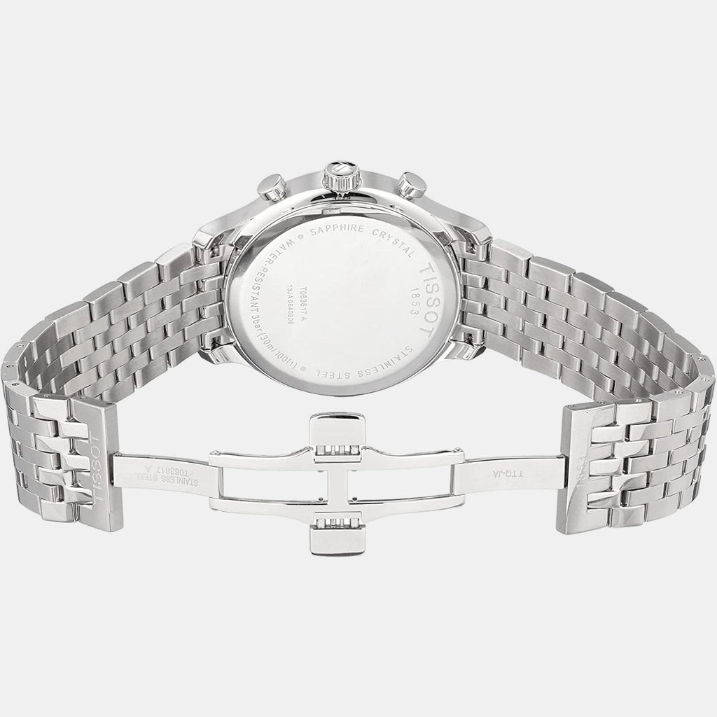 Tissot 42 mm Silver Quartz watch