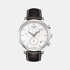 Tissot Round White Chronograph watch