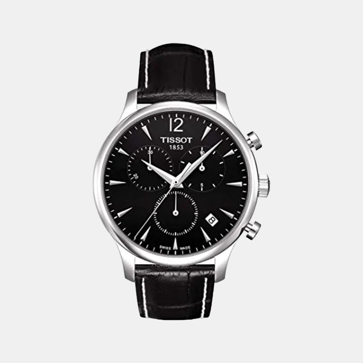 Tissot Round Black Chronograph watch