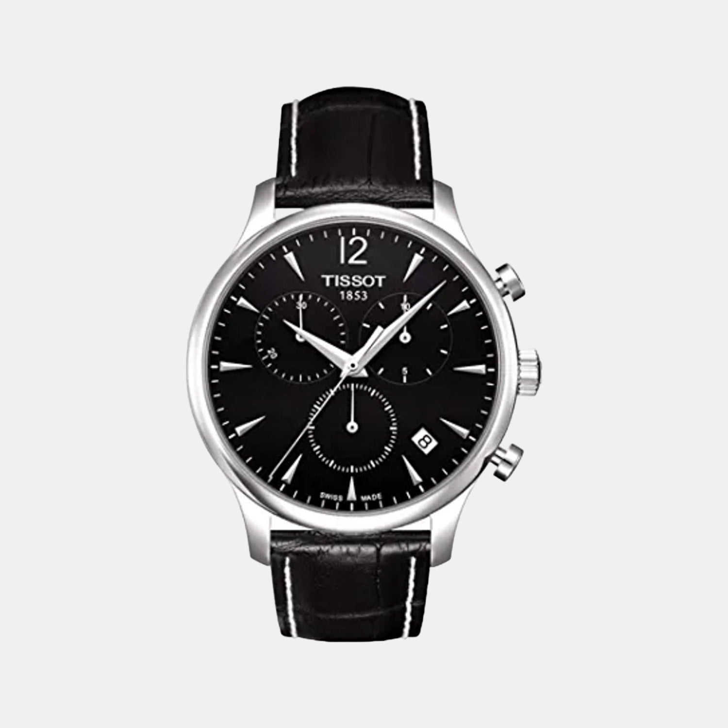 Tissot Round Black Chronograph watch