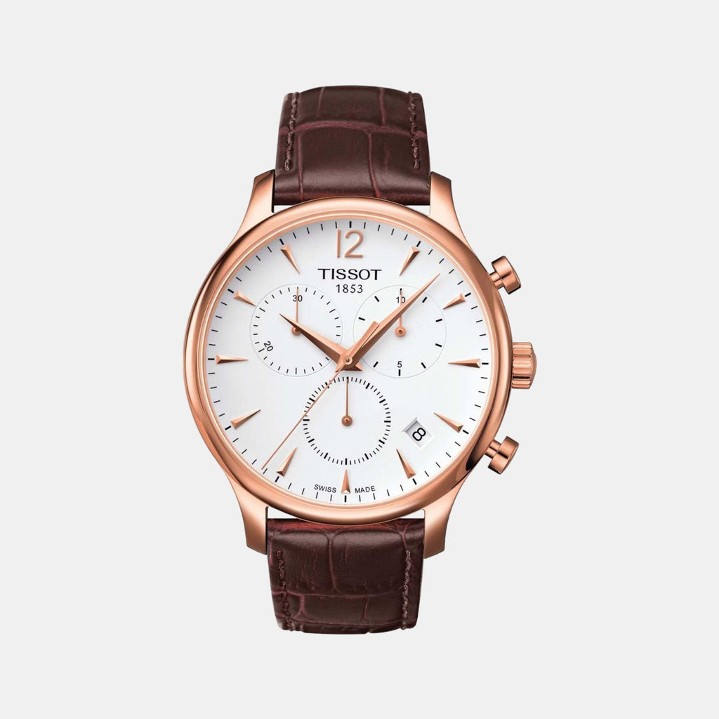 Tissot Round White Chronograph watch