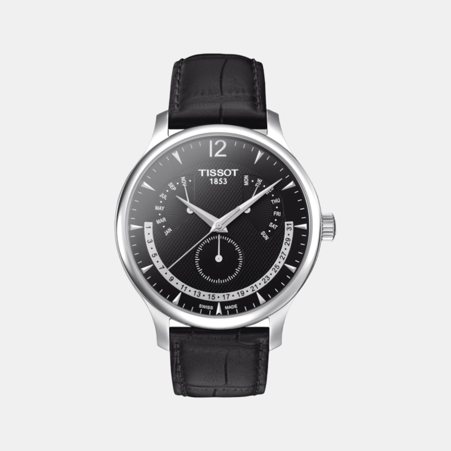 Tissot Round Black Chronograph watch