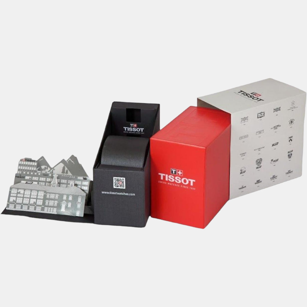 Tissot Leather Silver watch