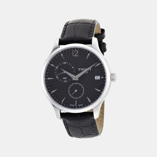 Tradition Male Analog Leather Watch T0636391605700