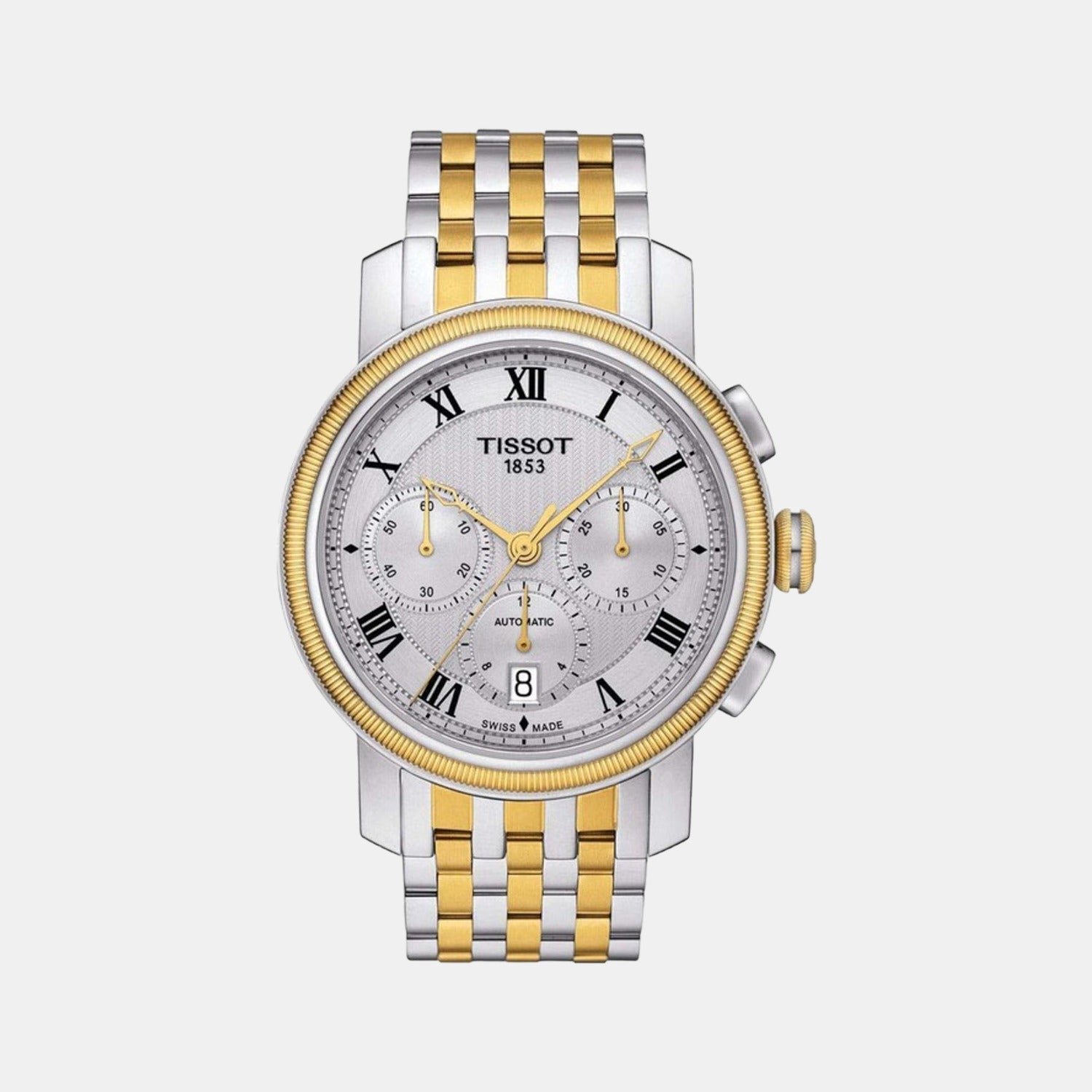 Tissot Round Silver Chronograph watch