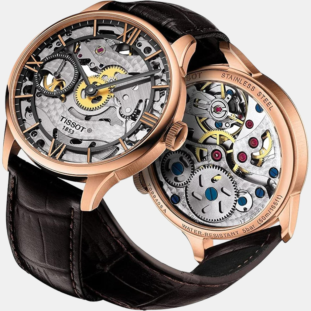 Tissot Leather Silver watch