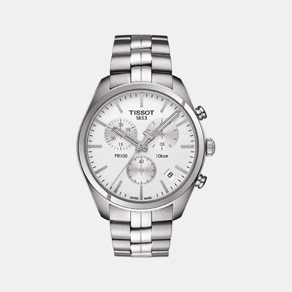 Tissot Round White Chronograph watch
