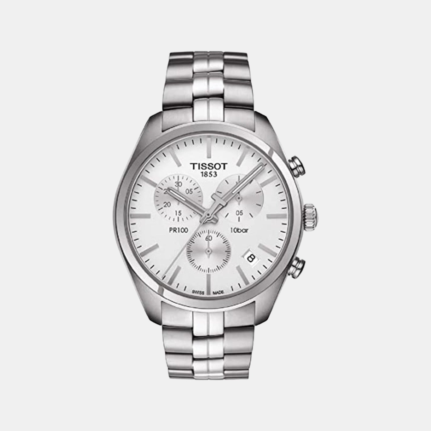 Tissot Round White Chronograph watch