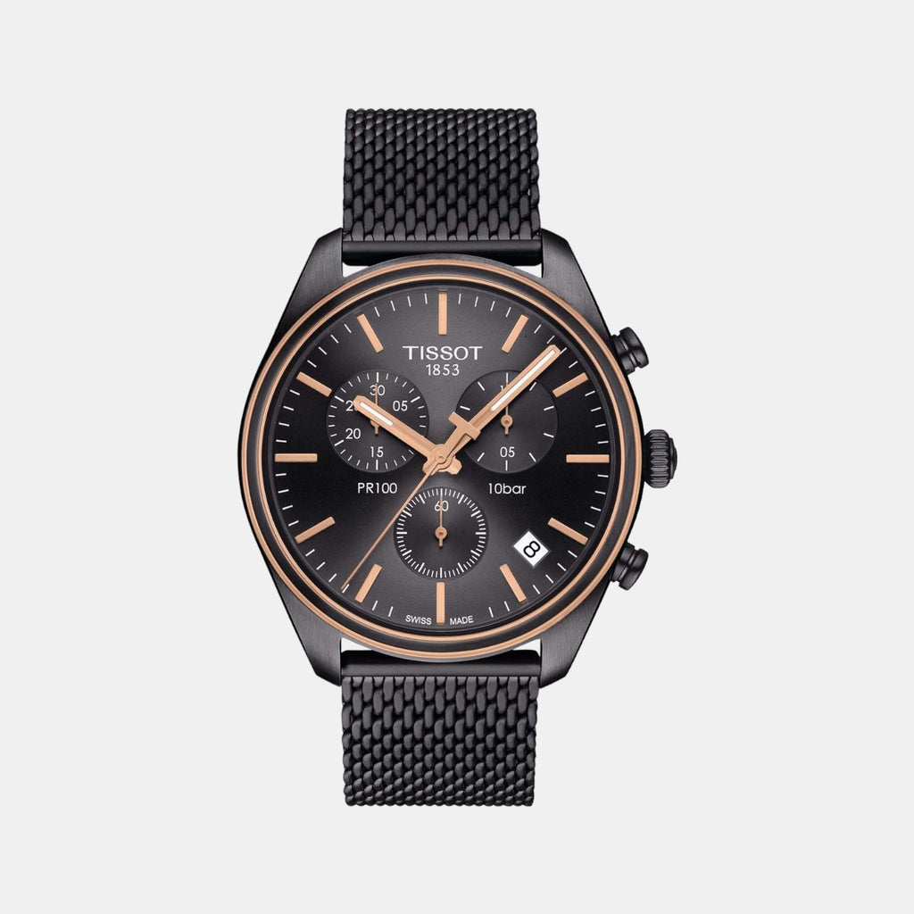 Tissot Round Black Chronograph watch