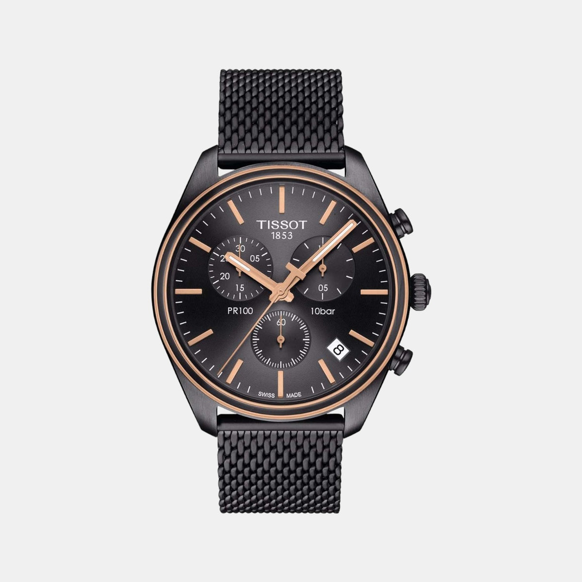 Tissot Round Black Chronograph watch