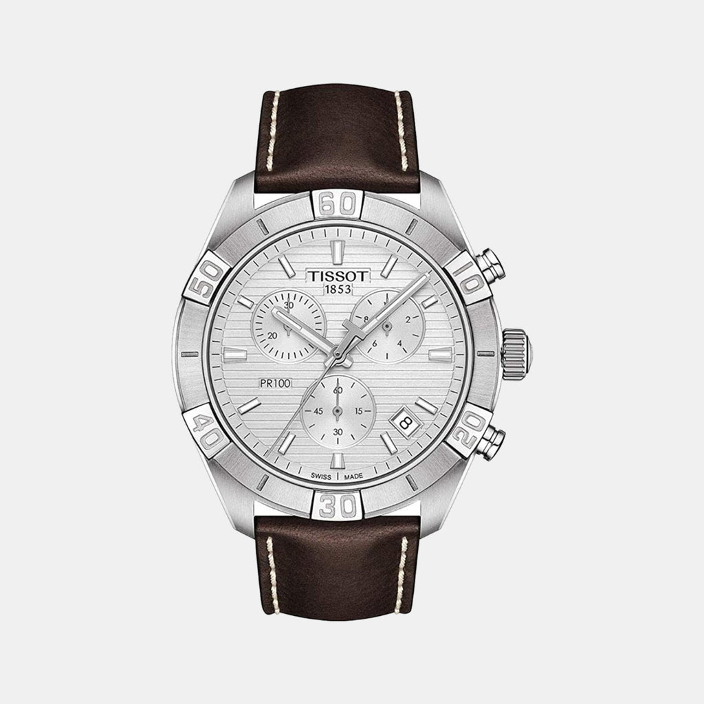Tissot Round Silver Chronograph watch