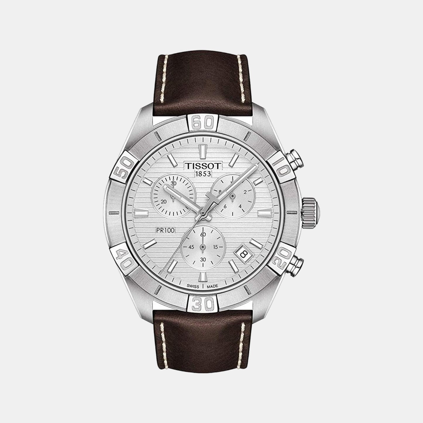 PR 100 Male Chronograph Leather Watch T1016171603100