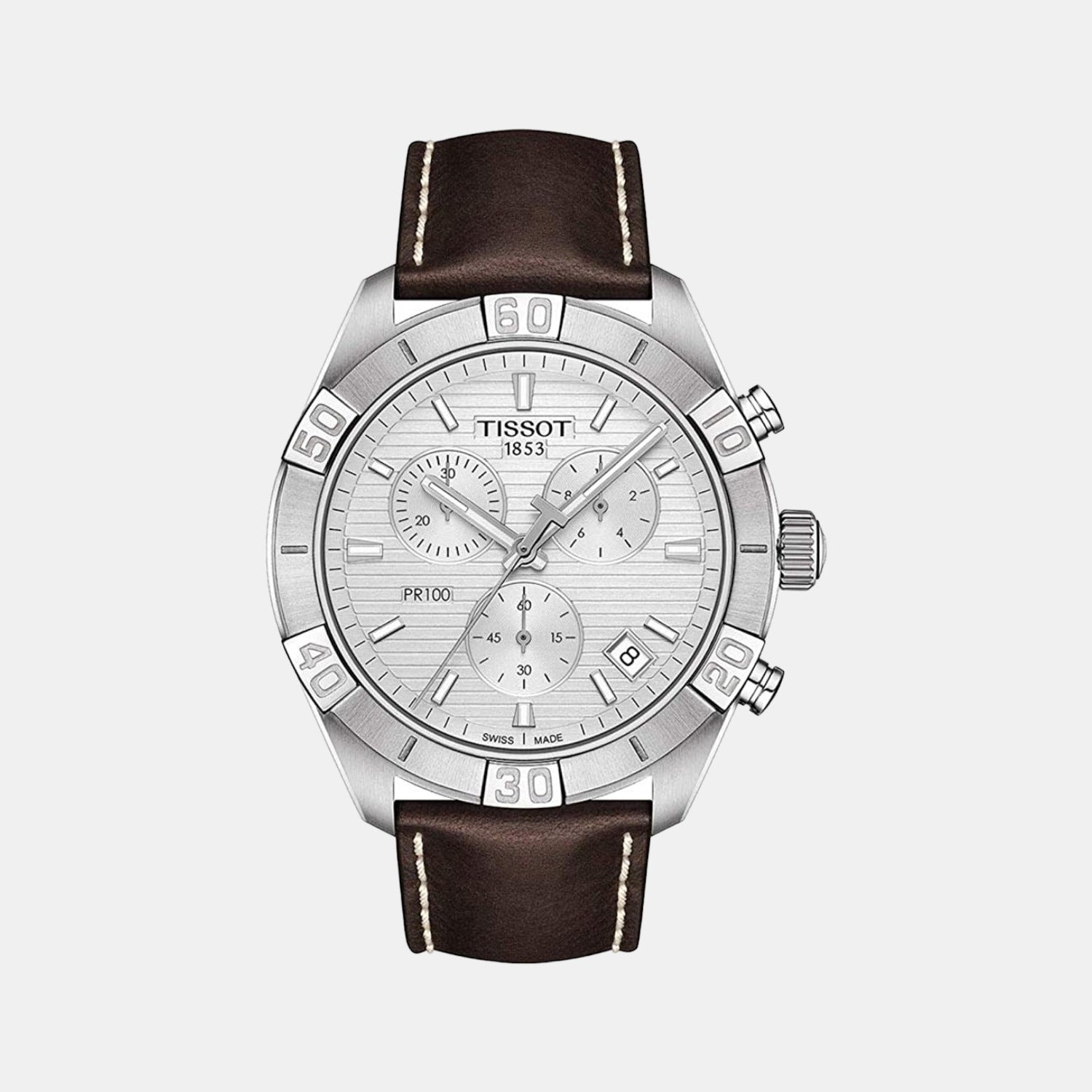 Tissot Round Silver Chronograph watch