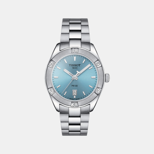 PR 100 Female Analog Stainless Steel Watch T1019101135100