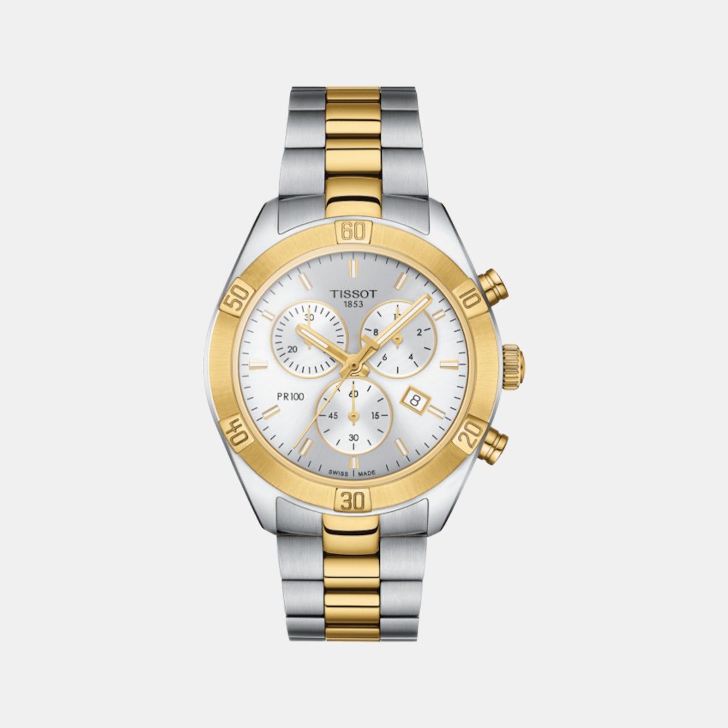 Tissot Round Silver Chronograph watch