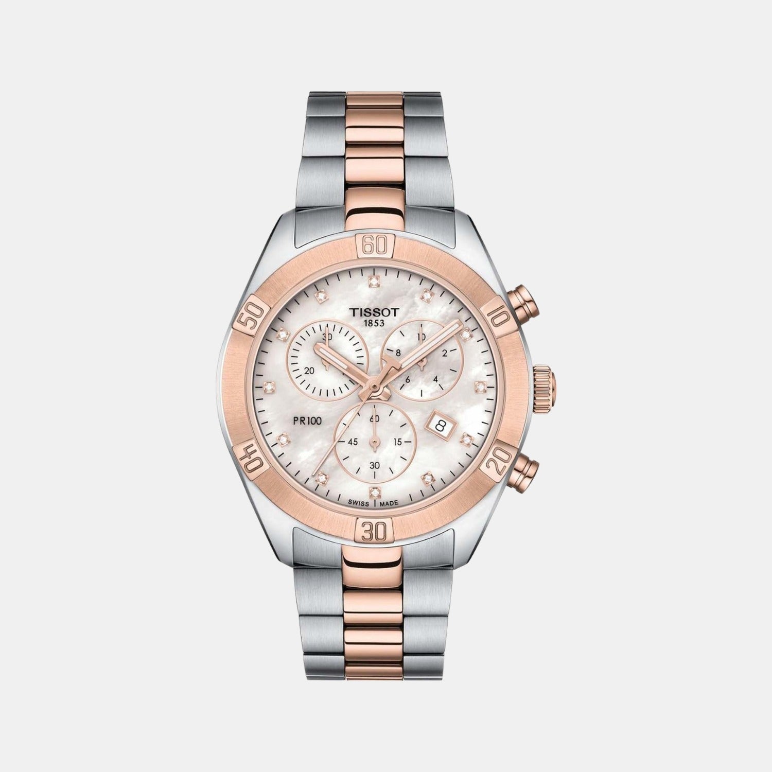 Tissot Round Mother Of Pearl Chronograph watch