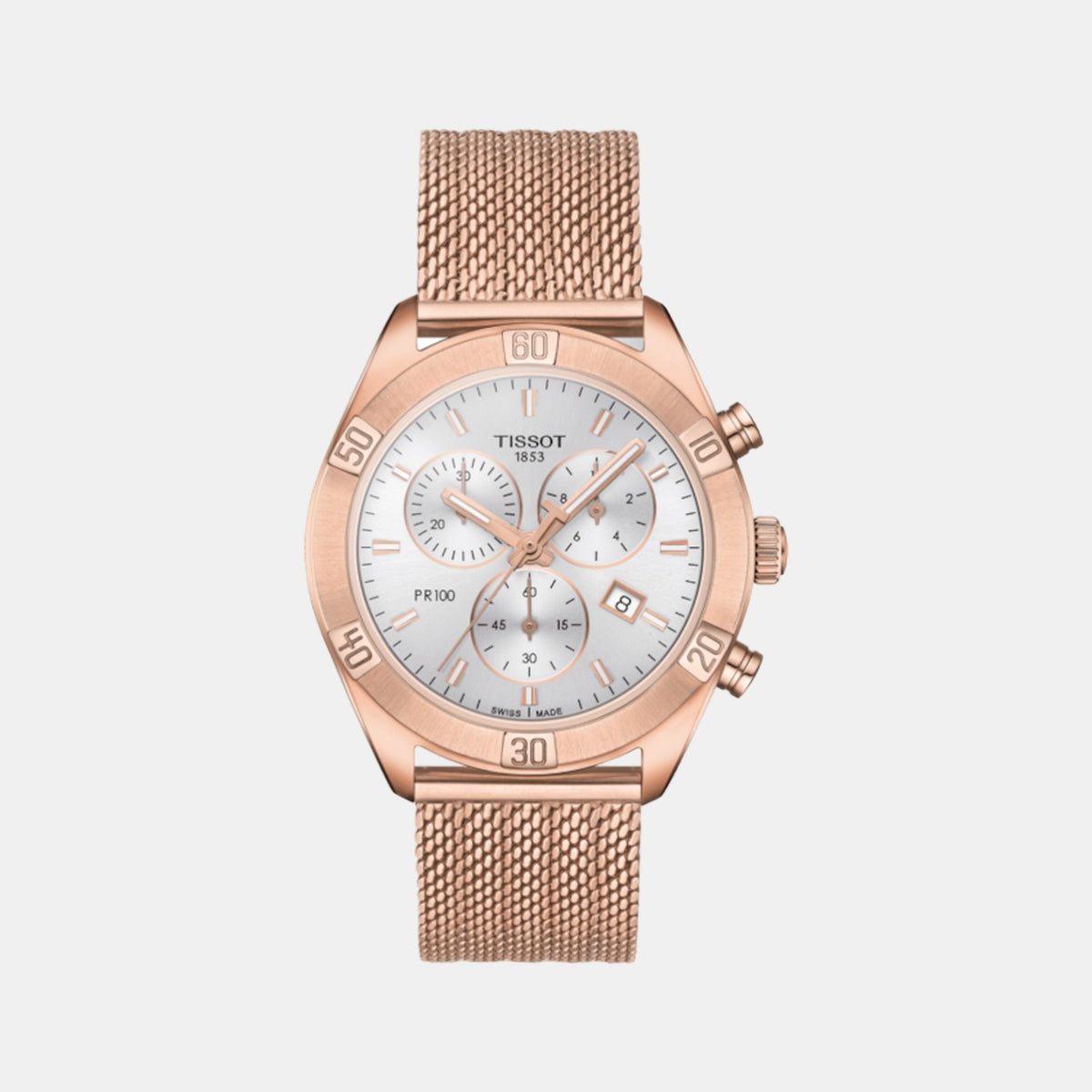 Tissot Round Silver Chronograph watch