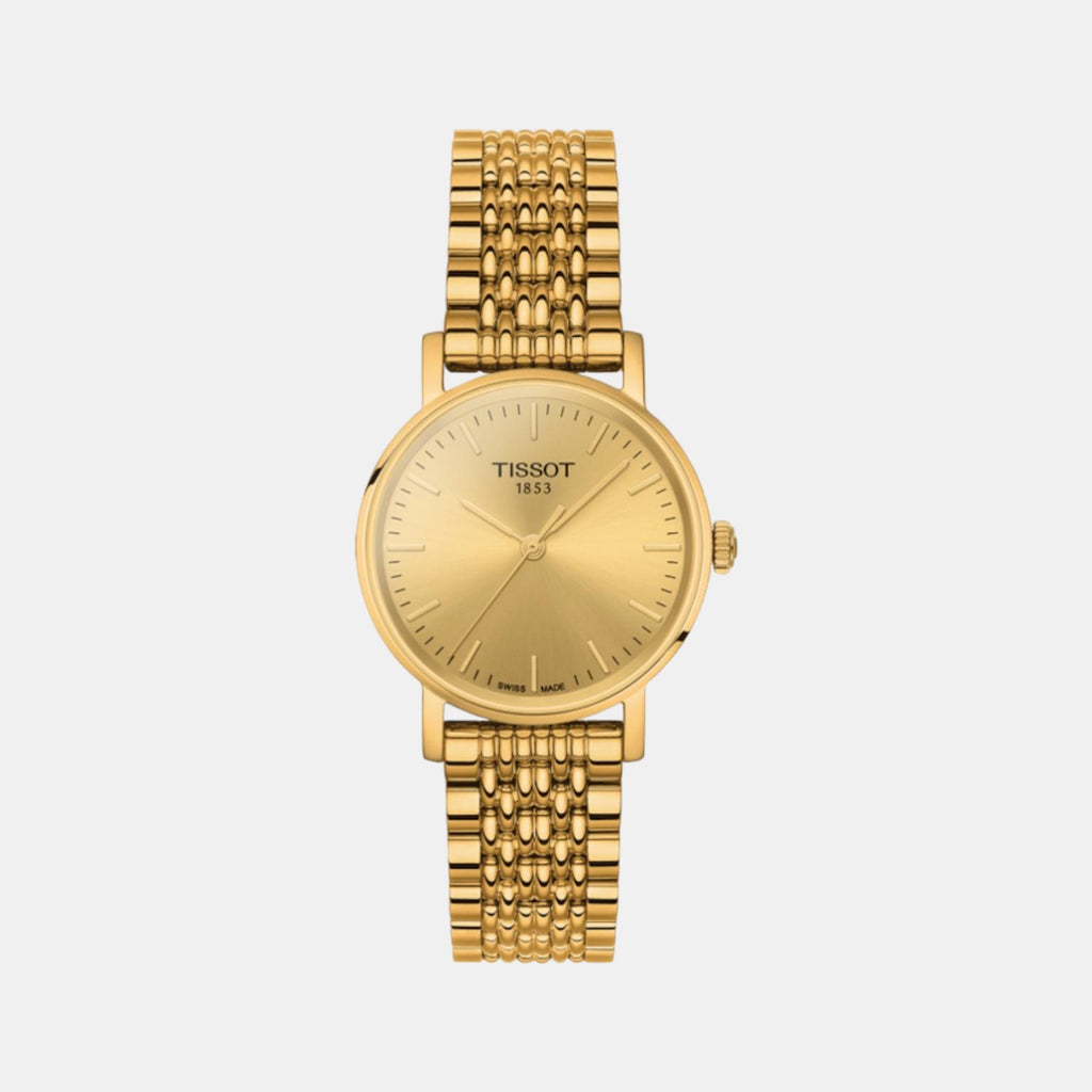 Tissot Round Gold Analog watch