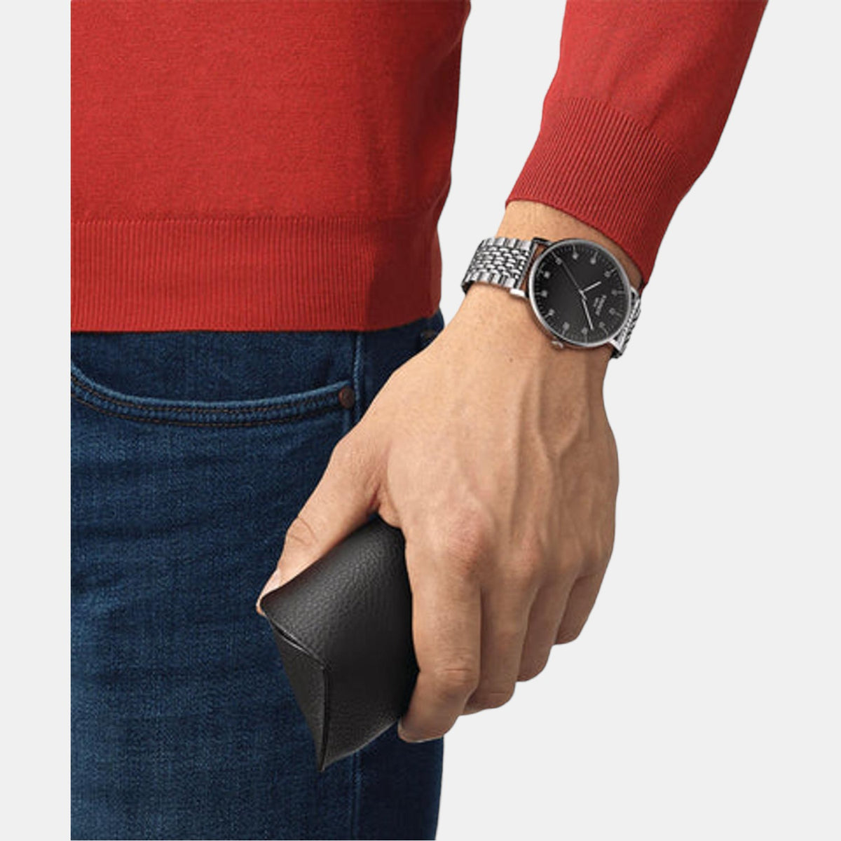 Tissot Men Round Black watch