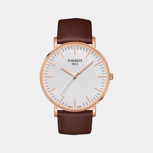 Everytime Male Analog Leather Watch T1096103603100