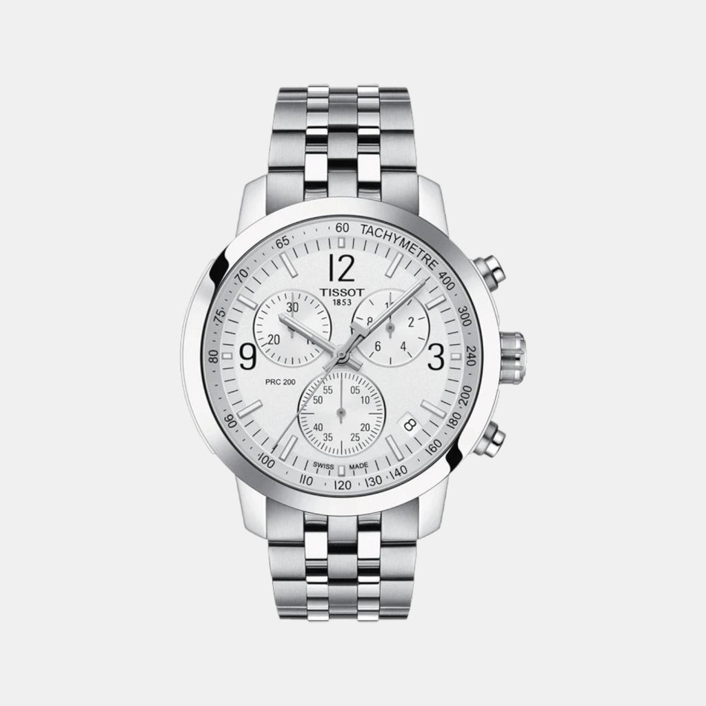 Tissot Round Silver Chronograph watch
