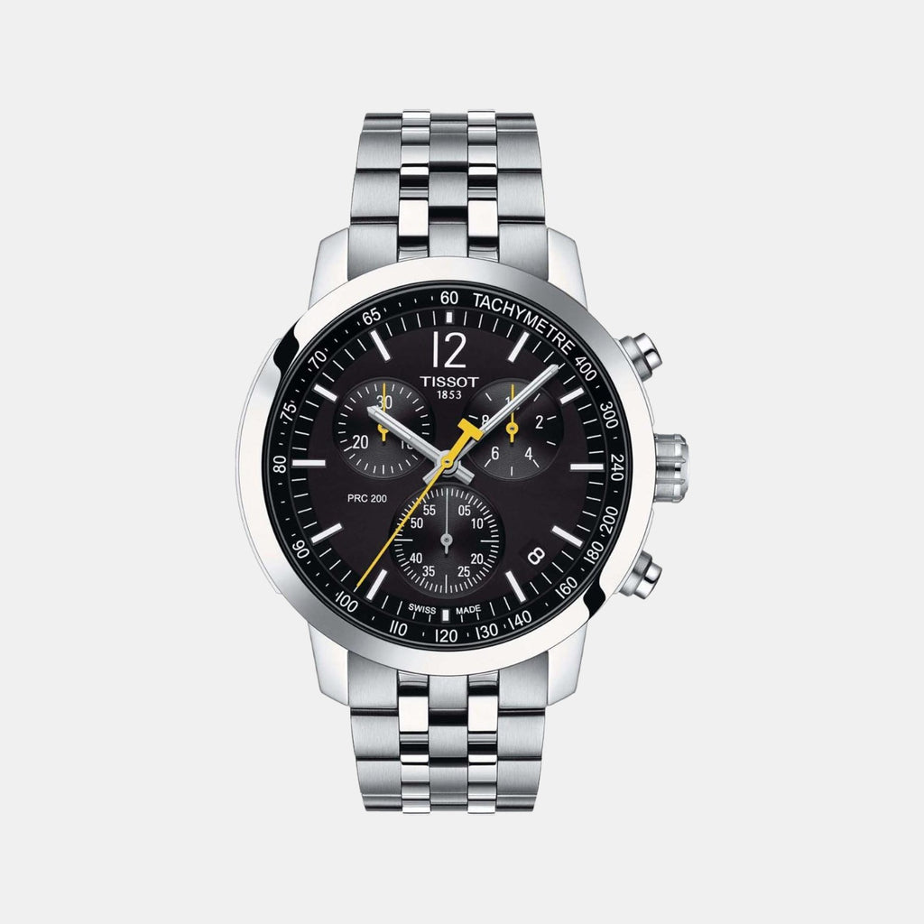 Tissot Round Black Chronograph watch