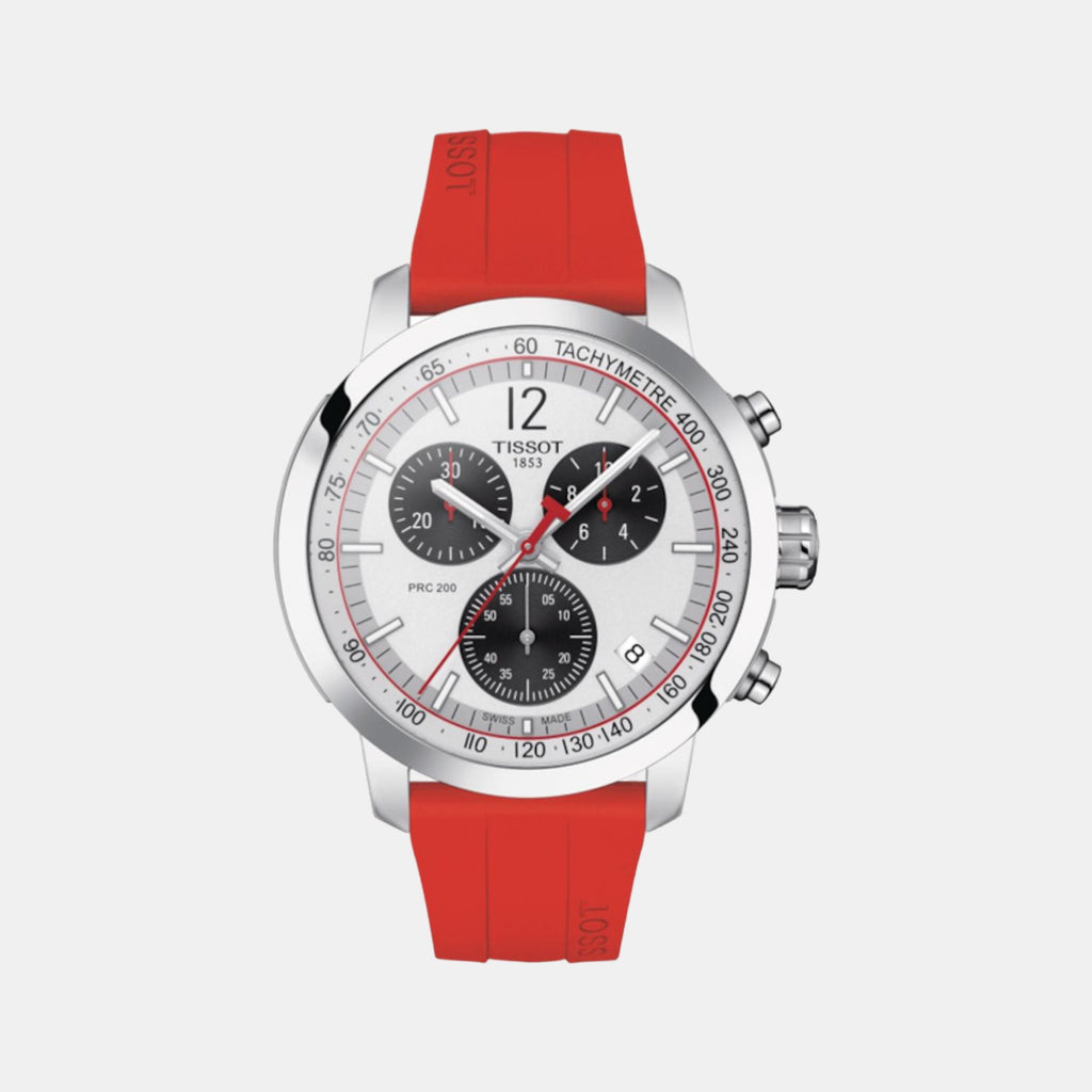 Tissot Round White Chronograph watch