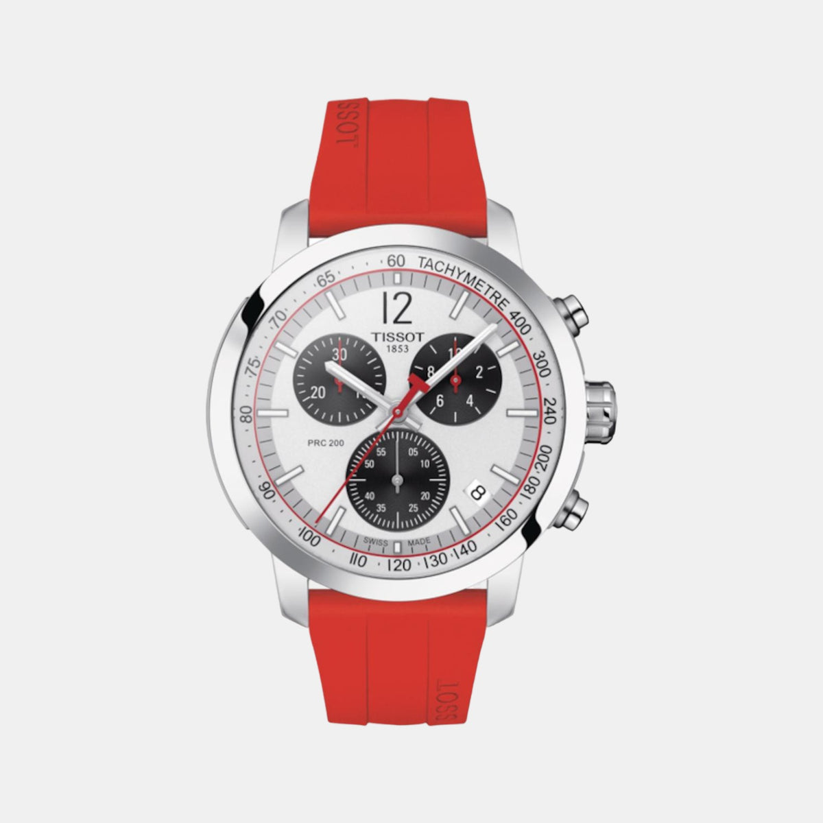 Tissot Round White Chronograph watch