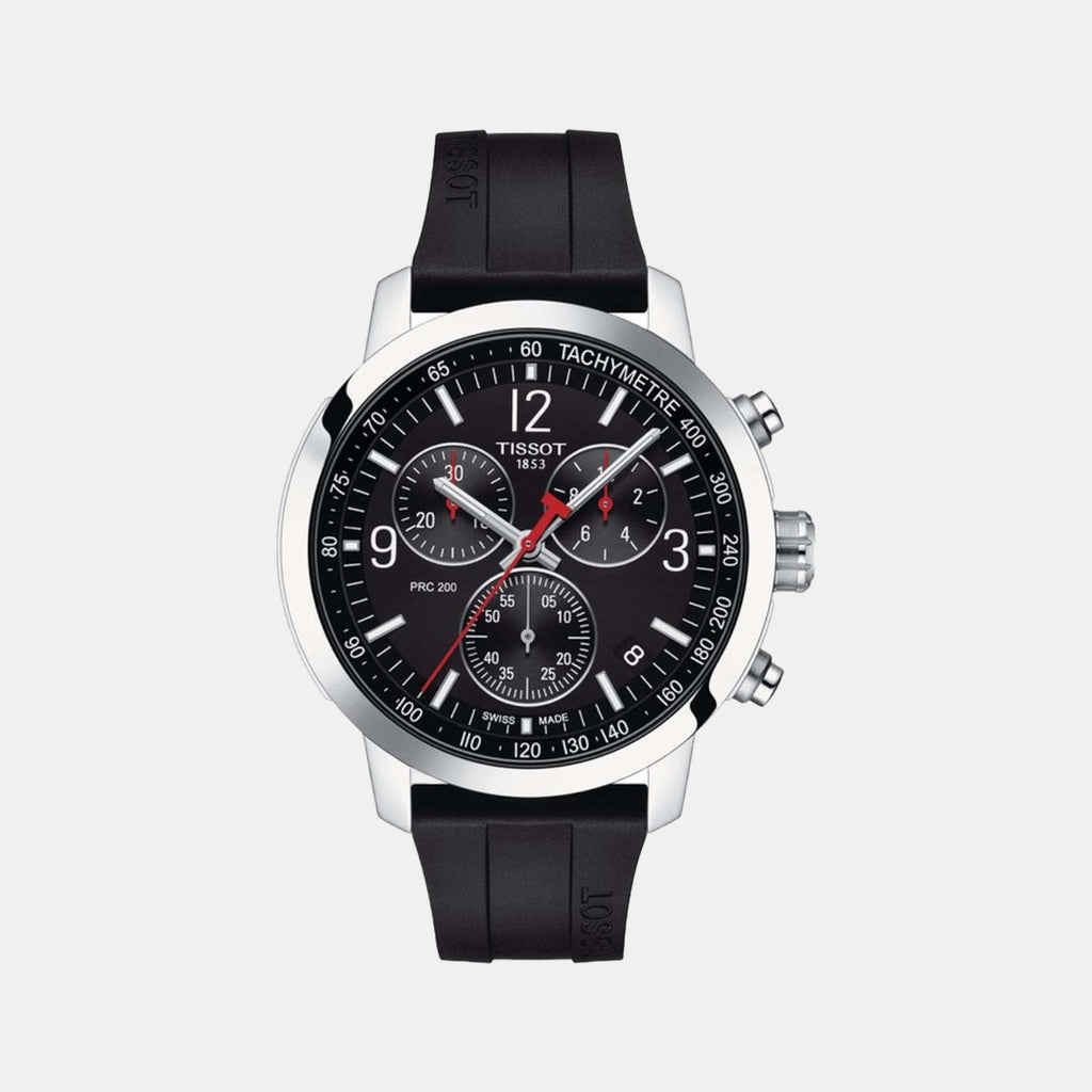 Tissot Round Black Chronograph watch