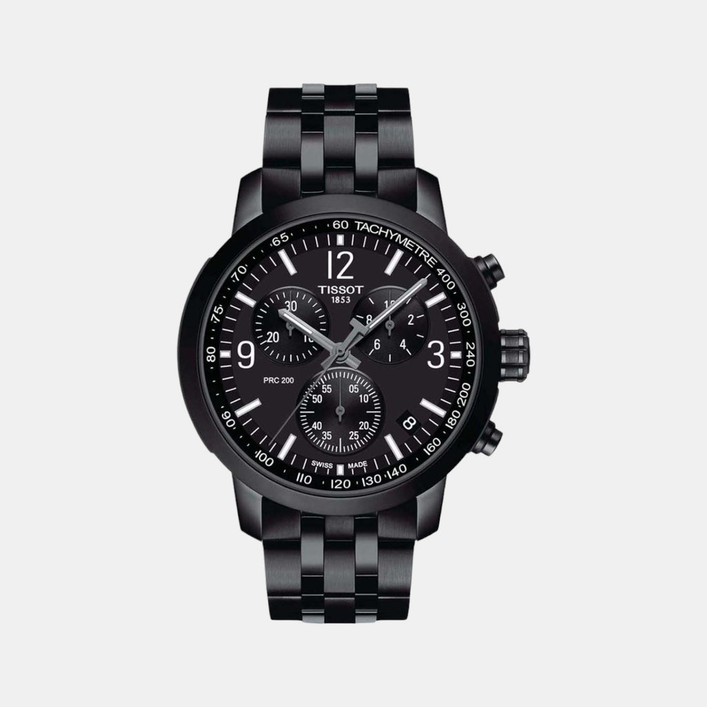 Tissot Round Black Chronograph watch