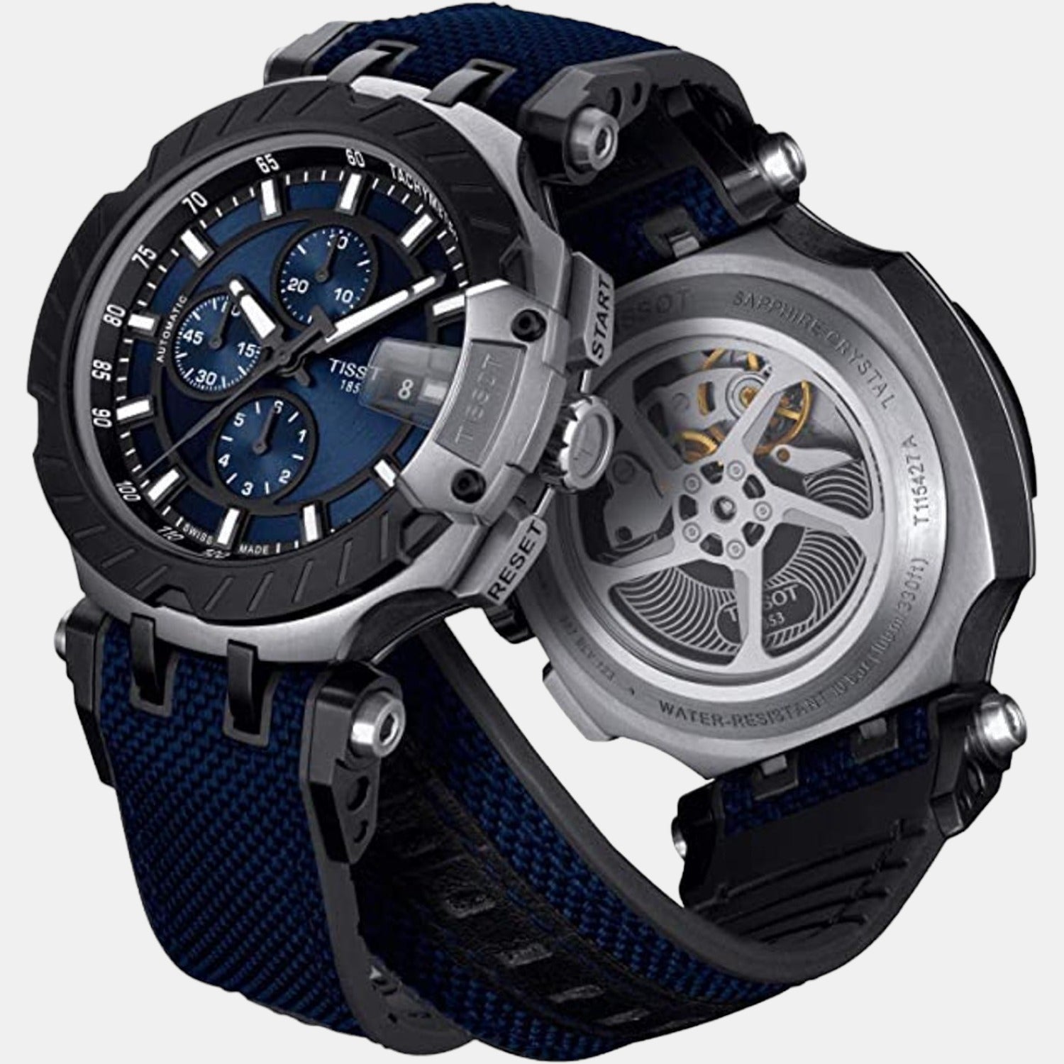 Tissot t race online blue strap