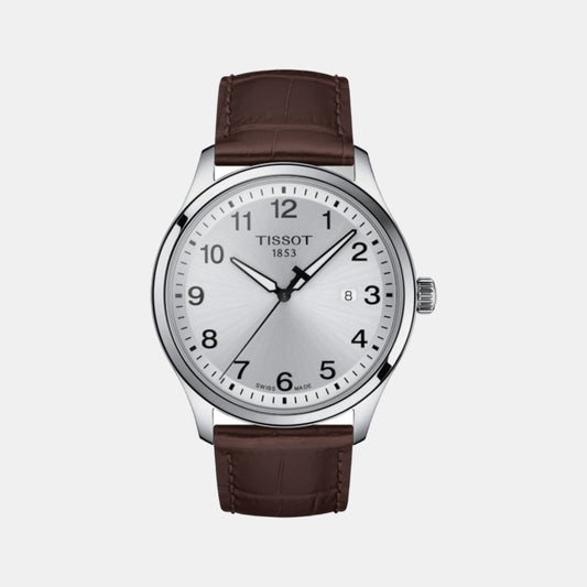 Gent Xl Male Analog Leather Watch T1164101603700