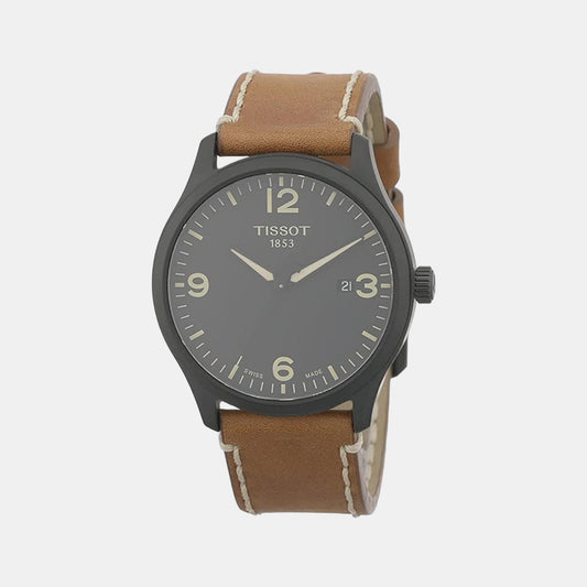 Gent Xl Male Analog Leather Watch T1164103605700