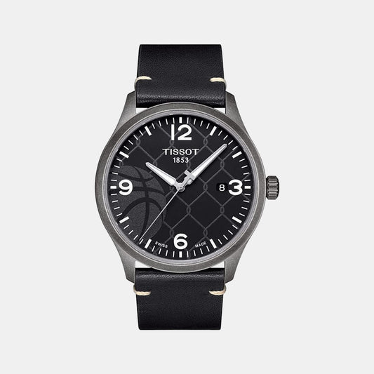 Gent Xl Male Analog Leather Watch T1164103606700