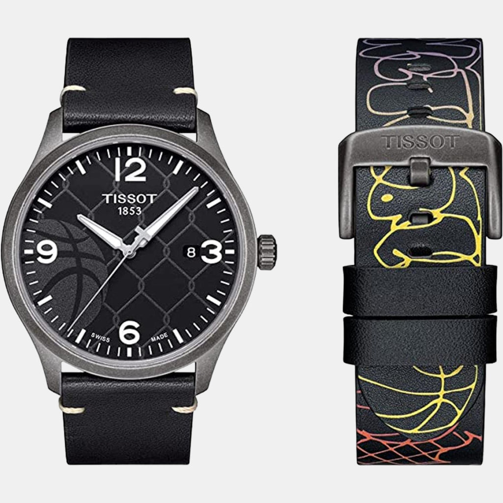 Tissot Men Round Black watch