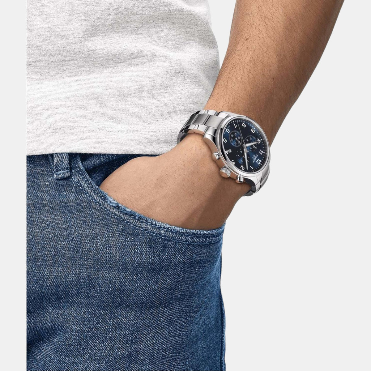 Tissot Men Round Blue watch