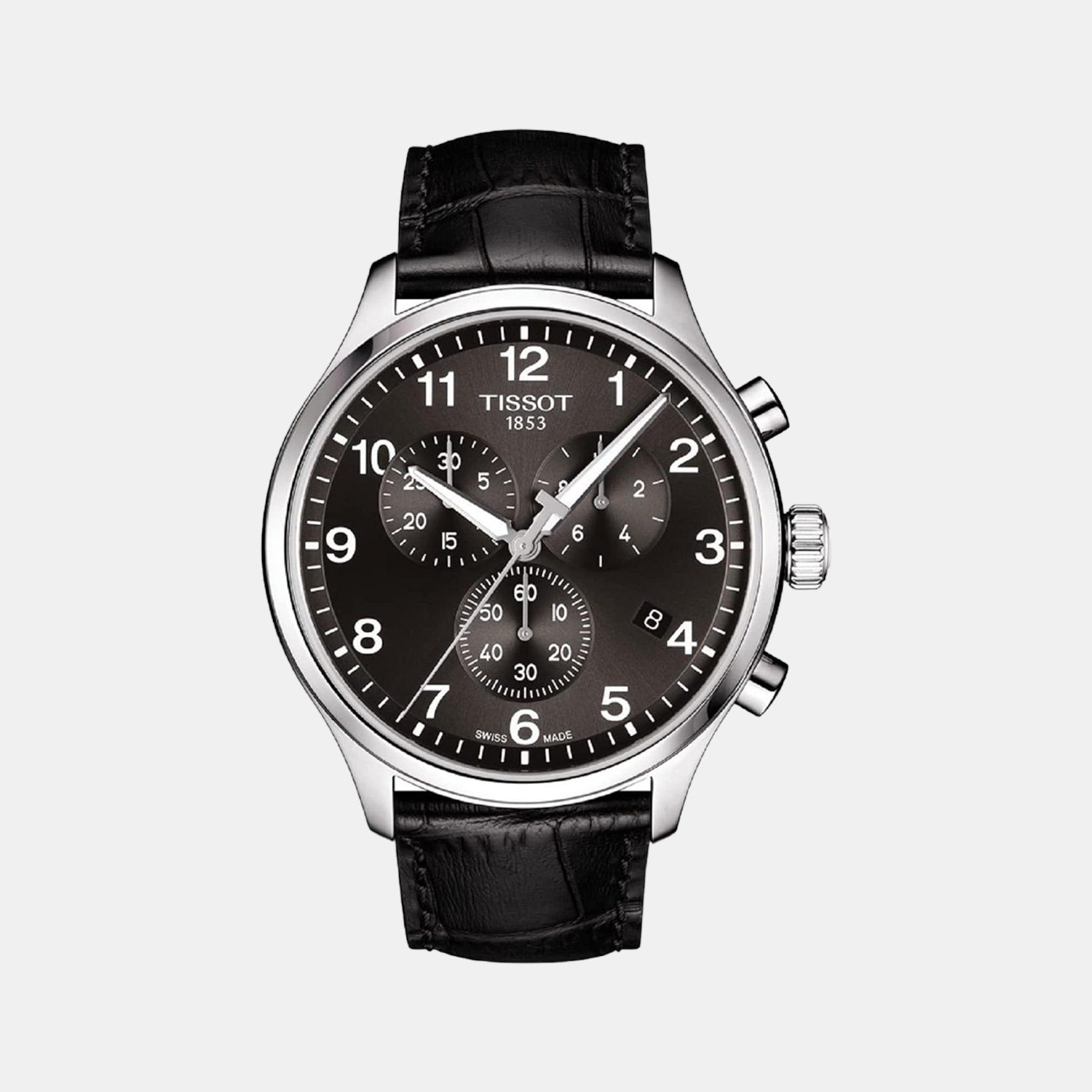 Tissot Round Black Chronograph watch