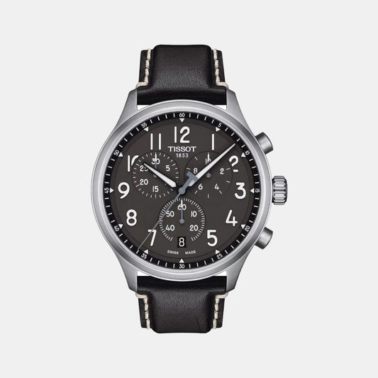 Chrono Xl Male Leather Watch T1166171606200