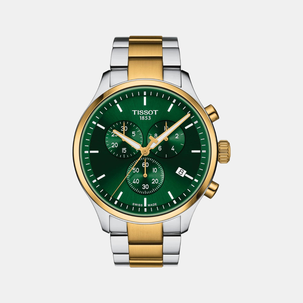 Tissot Round Green Chronograph watch