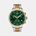 Tissot Round Green Chronograph watch