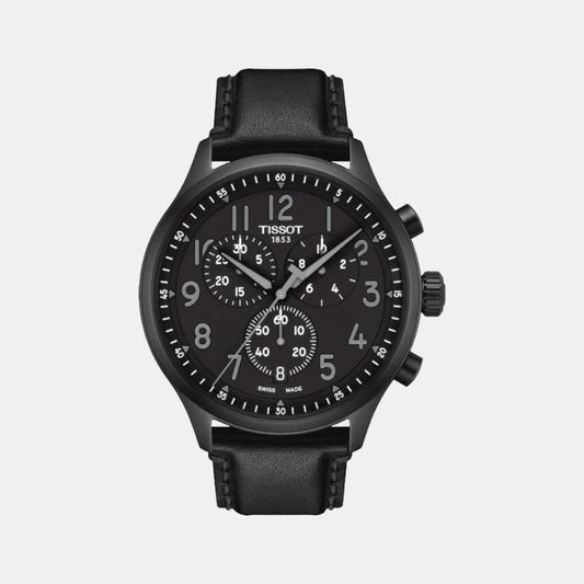 Chrono Xl Male Leather Watch T1166173605200