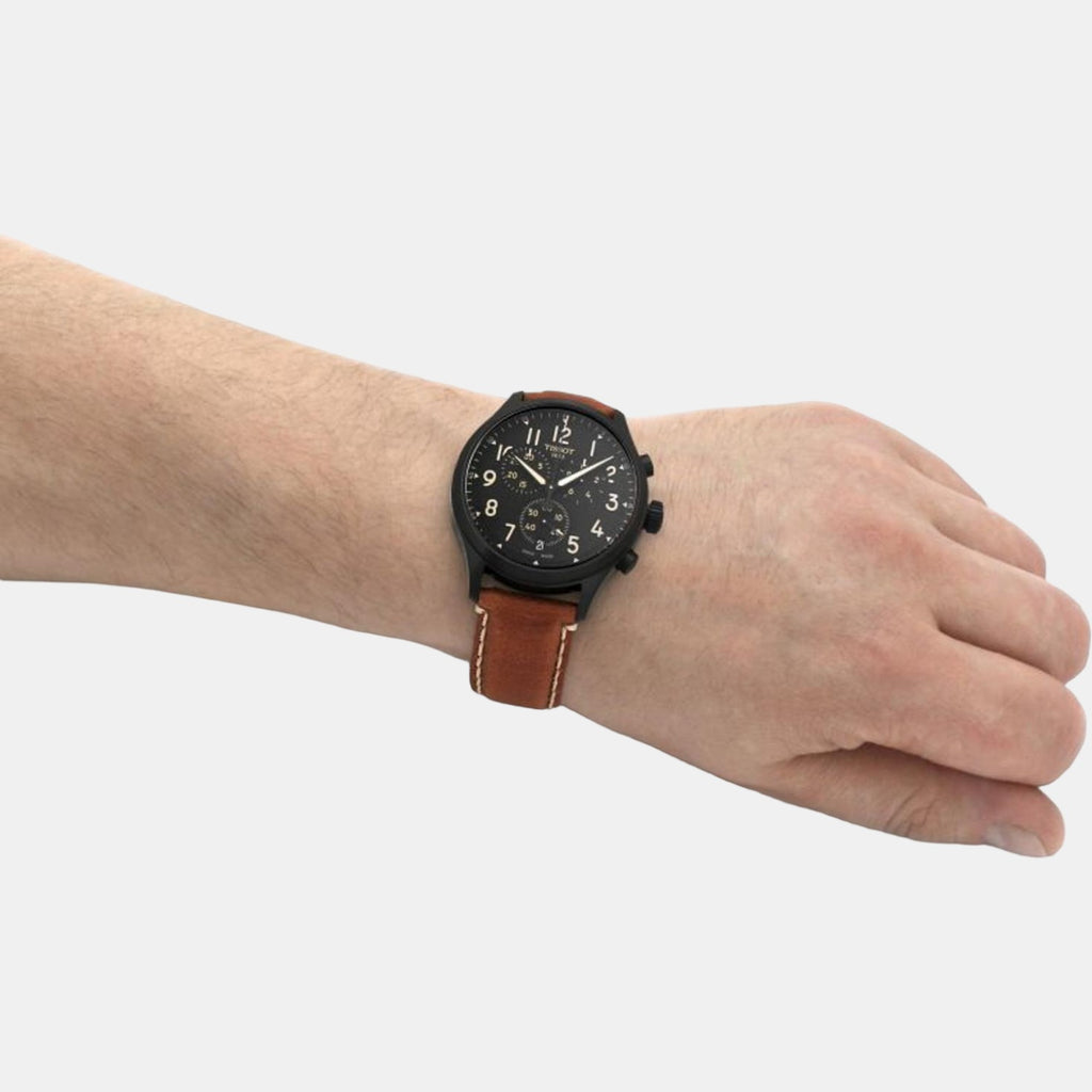 Tissot Leather Black watch