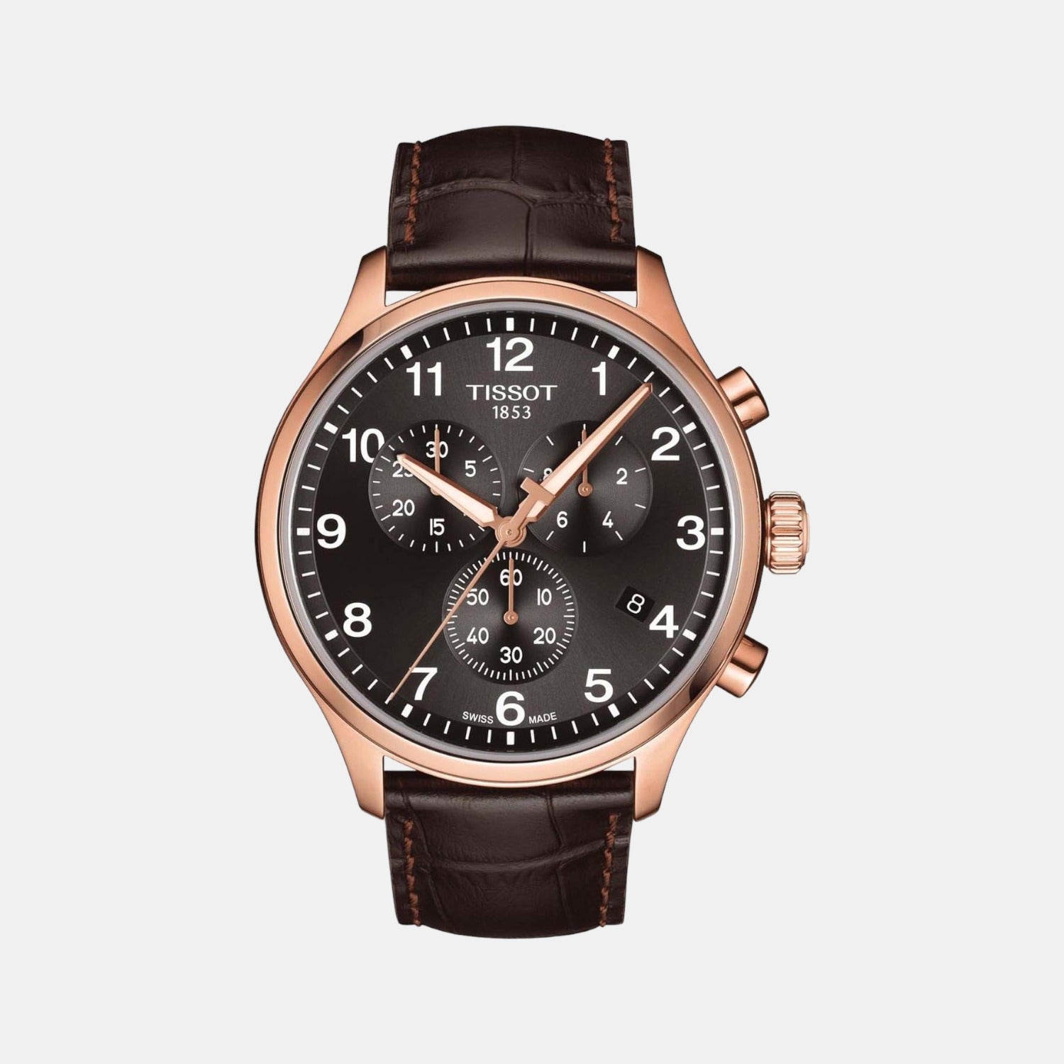 Chrono Xl Male Leather Watch T1166173605701