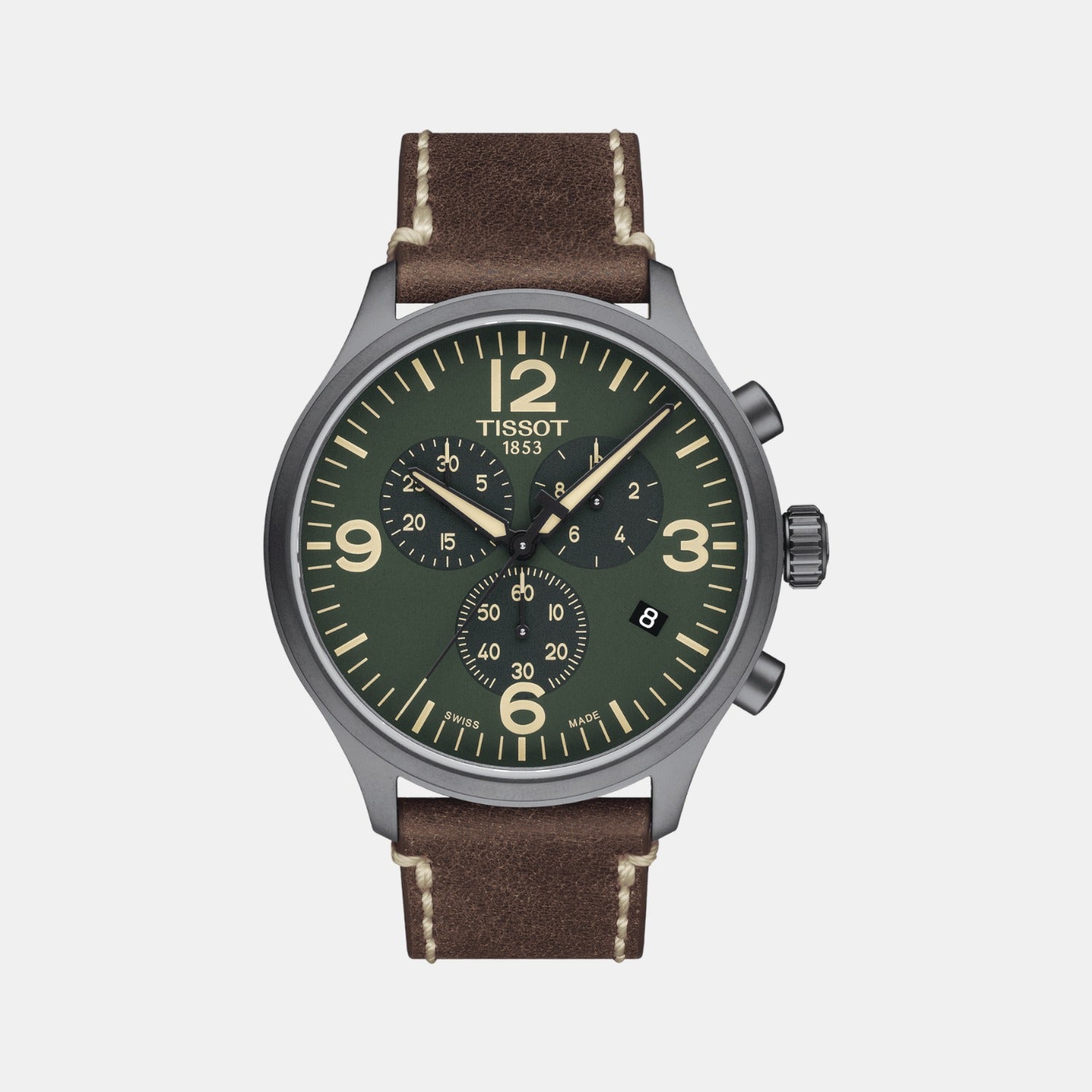 Chrono Xl Male Chronograph Leather Watch T1166173609700