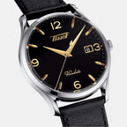 Tissot Men Round Black watch