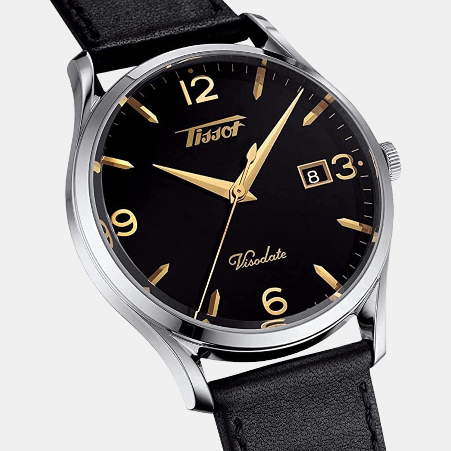 Tissot Men Round Black watch