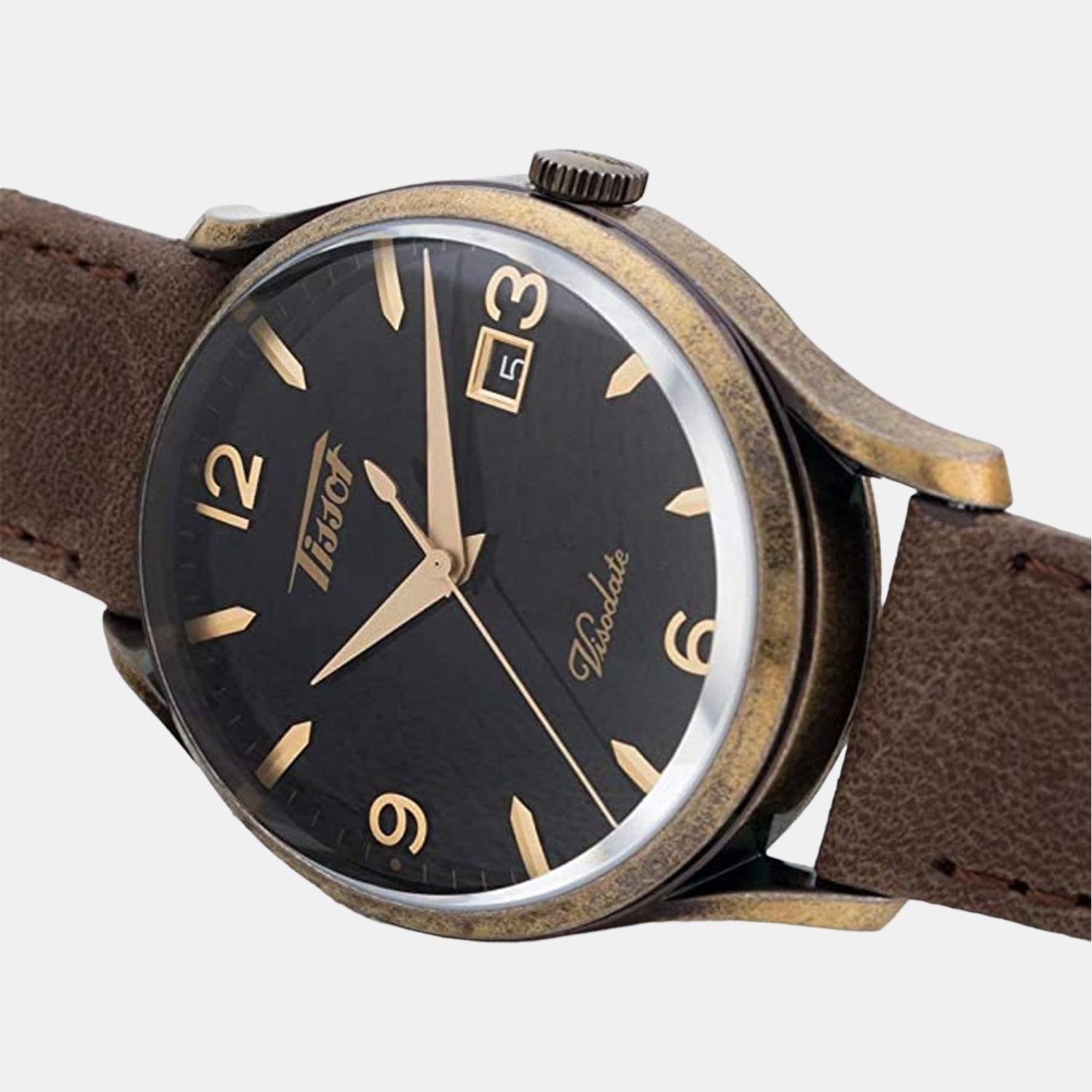 Tissot Tissot Heritage Visodate Male Analog Leather Watch Tissot