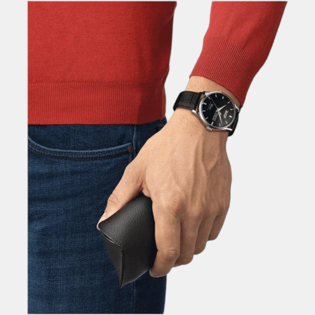 Tissot Leather Black watch