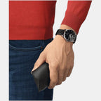 Tissot Leather Black watch